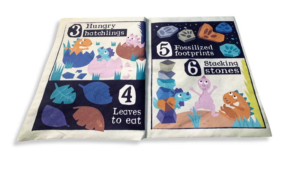 Nursery Times Crinkly Newspaper - Dinosaur Count