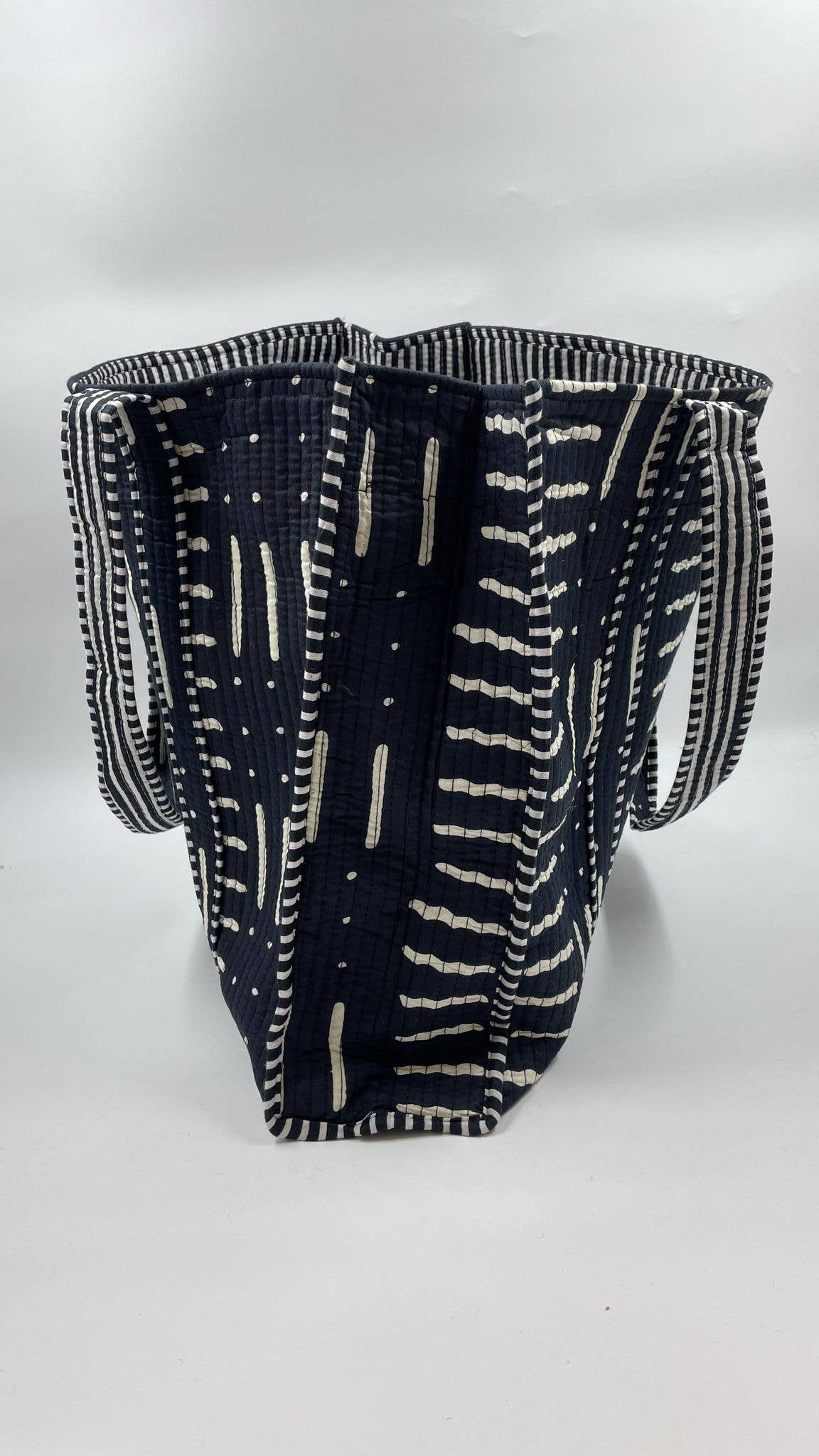 100% Cotton Kantha Quilted Boho Reversible Tote Bag