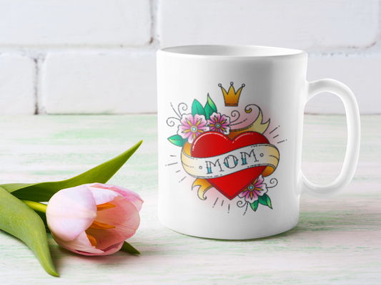 Mum or Dad Tattoo Style Mug