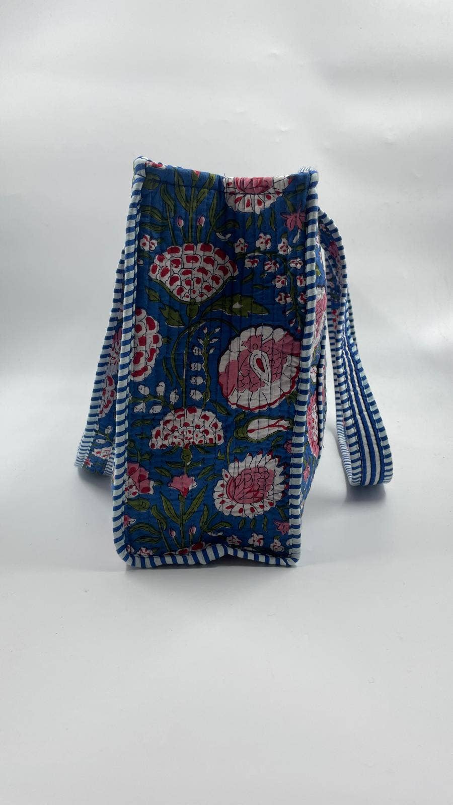 100% Cotton Kantha Quilted Boho Reversible Tote Bag