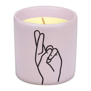 Impressions "Fingers Crossed" Lavender Ceramic - Wisteria + Willow (163g) 5.75oz