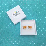 Shiba Inu Dog Stud Earrings