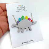 Dinosaur Necklace, Dinosaur Gift, Prickle People