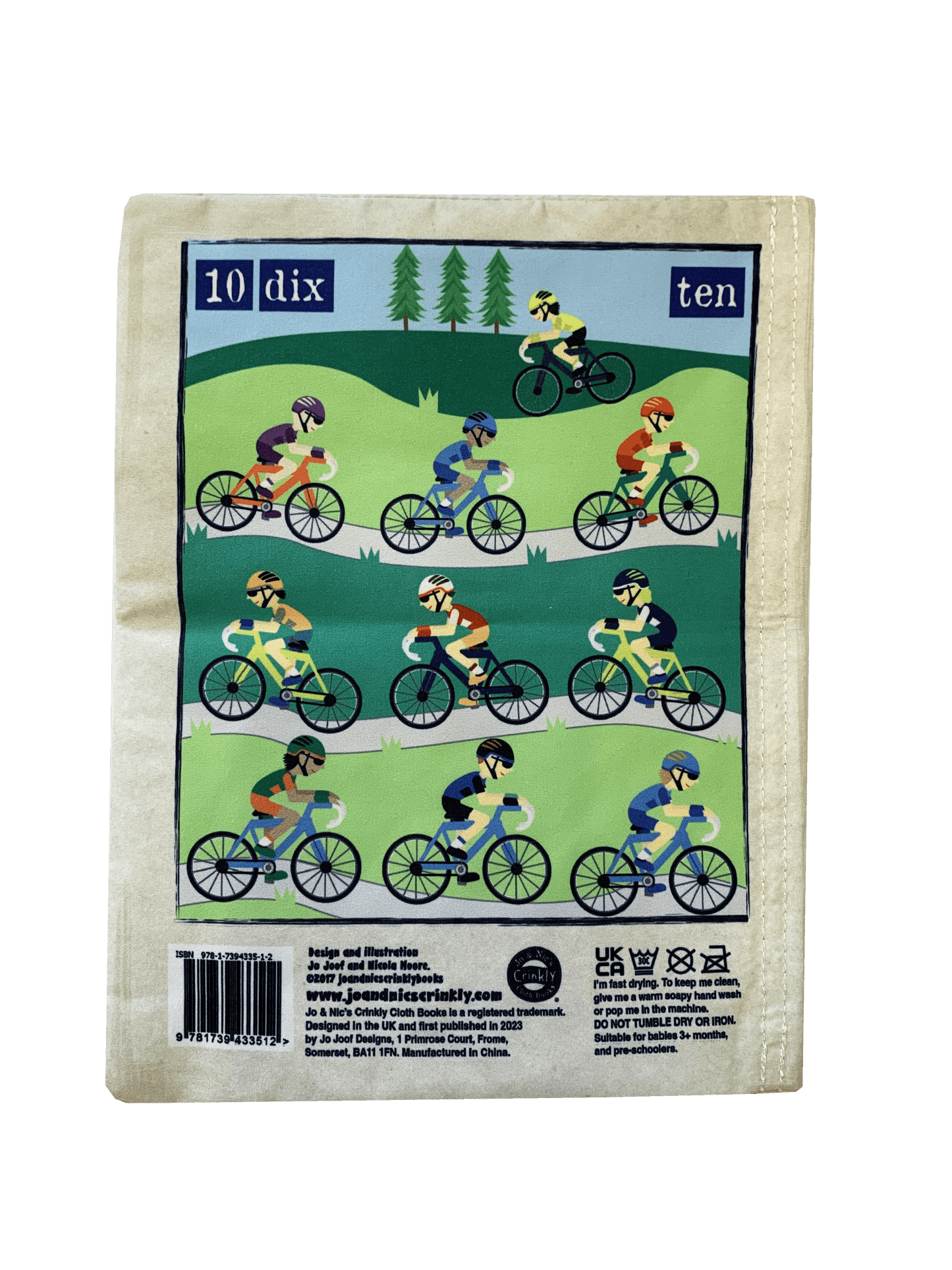 Nursery Times Crinkly Newspaper - Count to 10 in French*NEW*
