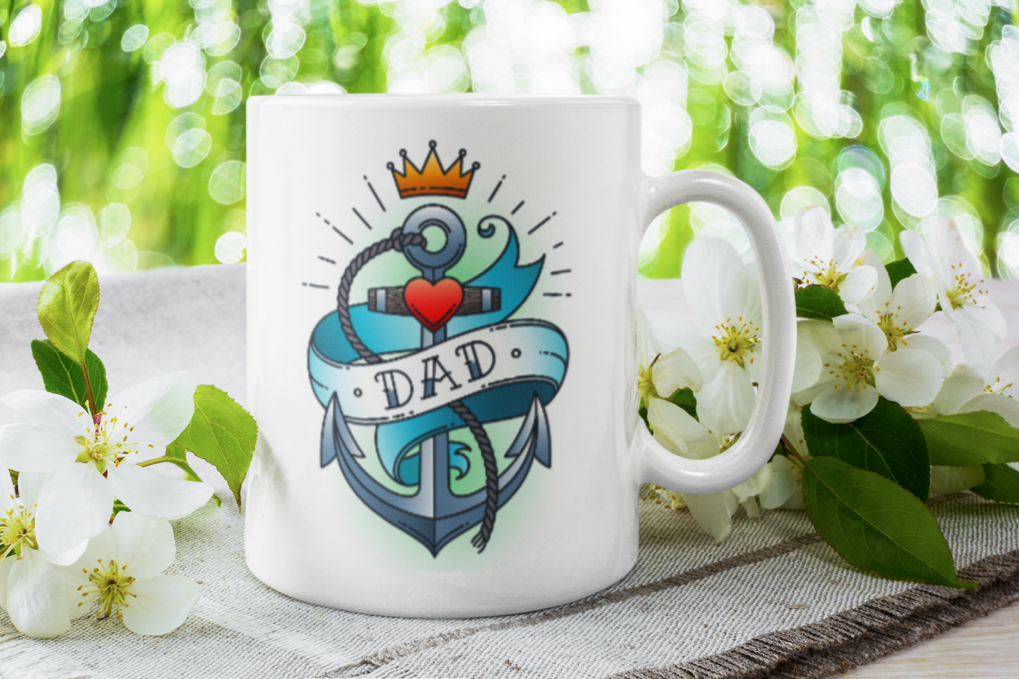 Mum or Dad Tattoo Style Mug