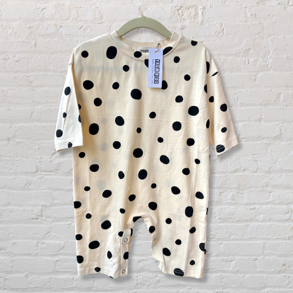 YRGM KIDS Polka Dot Cotton Long-Sleeved Onesie