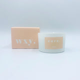 WXY 3oz Candle - White Woods & Amber Down - Aura