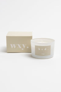 WXY 3oz Candle - Warm Musk & Black Vanilla - Bed